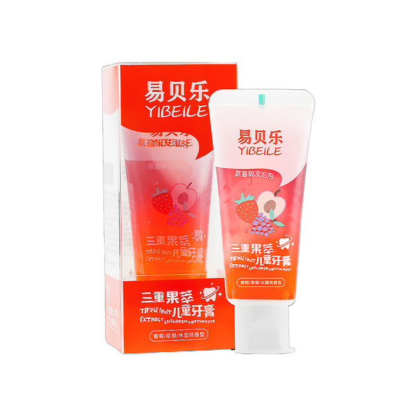YIBEILE Детская зубная паста с тройным экстрактом фруктов